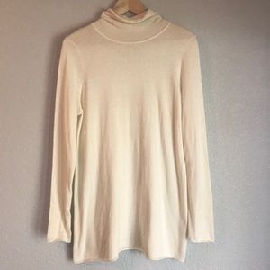 CHICO’S Cream Knit Turtleneck